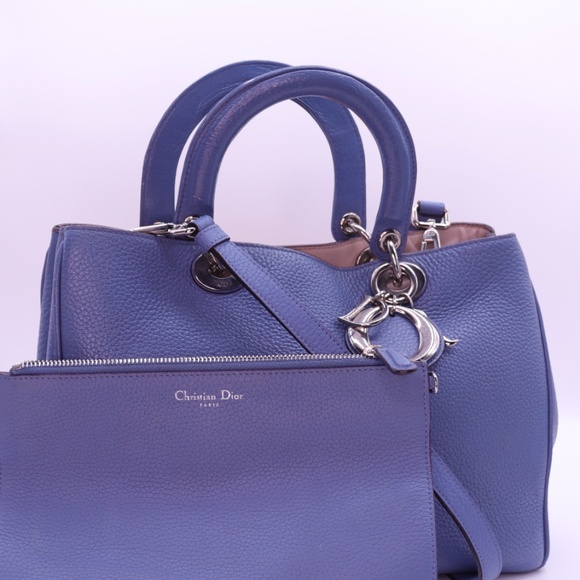 DIOR - Blue Hand Bag R1.123 - Picture 2 of 5